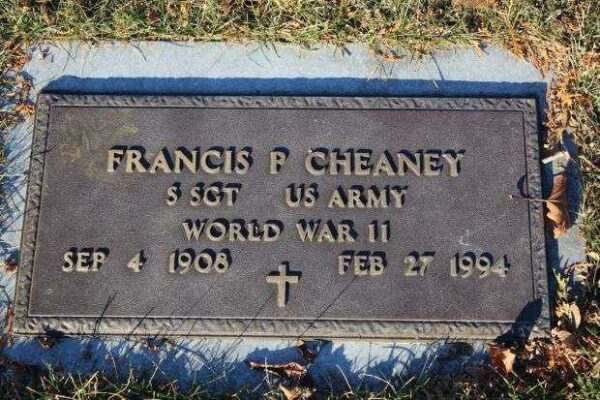 FRANCIS P CHEANEY MEMORIAL CEMETERY STONE