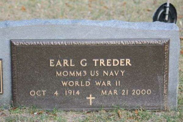 EARL G TREDER MEMORIAL CEMETERY STONE