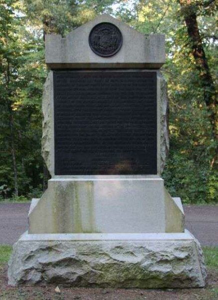 1ST WISCONSIN INFANTRY WAR MEMORIAL PLAQUE BACK