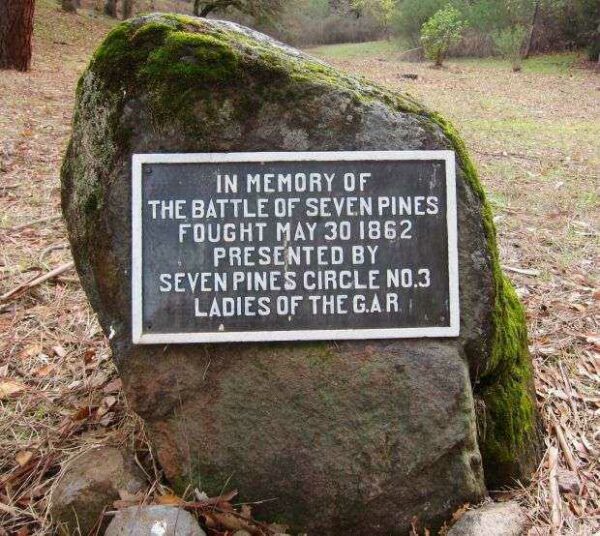 THE BATTLE OF SEVEN PINES MEMORIAL