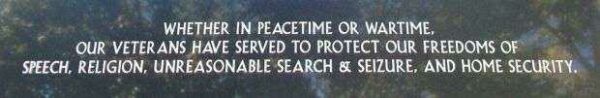 MASON CITY AREA VETERANS MONUMENT STONE L