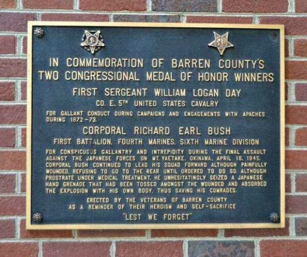 BARREN COUNTY’S MEDAL OF HONOR MEMORIAL PLAQUE