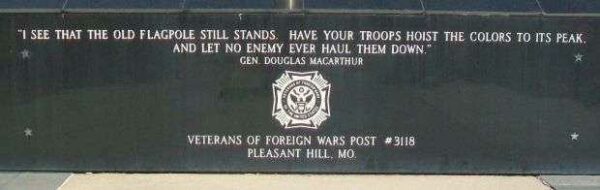 DEFENDERS OF FREEDOM VETERANS MEMORIAL STONE B