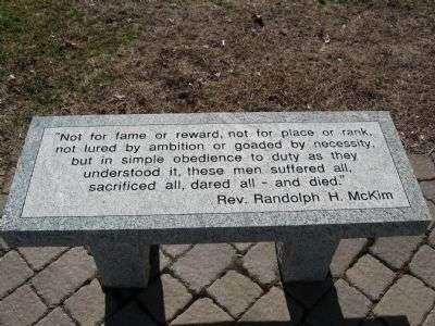 HARTFORD COUNTY WAR MEMORIAL BENCH