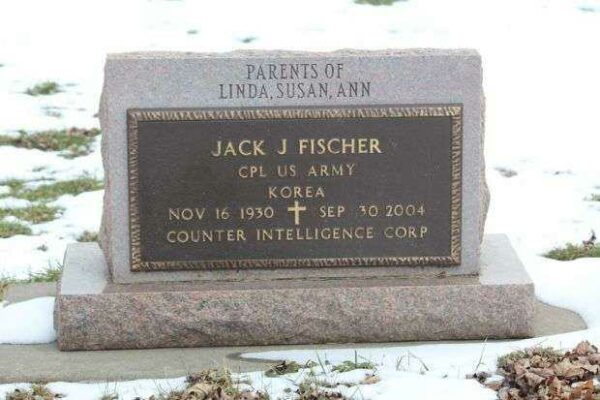 JACK J FISCHER MEMORIAL CEMETERY STONE