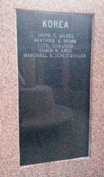 SALINE COUNTY VETERANS MEMORIAL HONOR ROLL STONE H