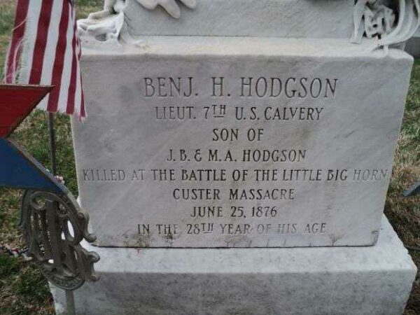 BENJ. H. HODGSON MEMORIAL CEMETERY STONE