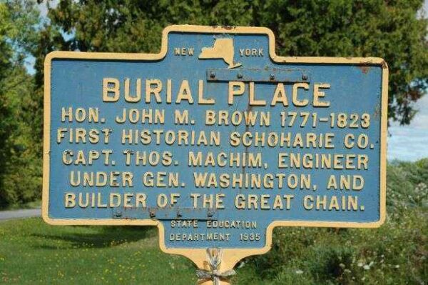 HON. JOHN M. BROWN REVOLUTIONARY WAR MEMORIAL MARKER