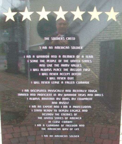 STAFF SERGEANT RYAN SCOTT OSTROM WAR MEMORIAL SIDE B