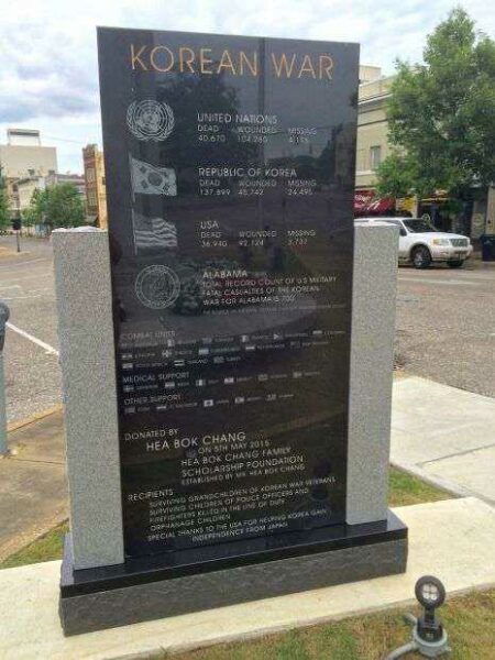 MONTGOMERY KOREAN WAR MEMORIAL BACK