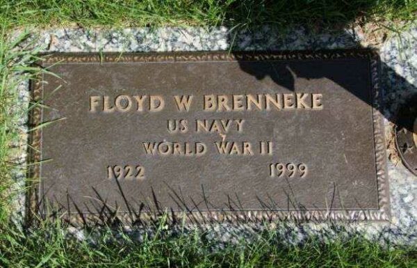 FLOYD W BRENNEKE MEMORIAL CEMETERY STONE