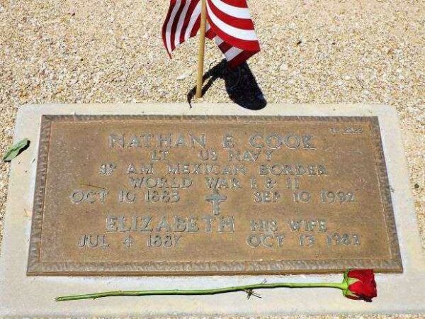 NATHAN E COOK MEMORIAL CEMETERY STONE