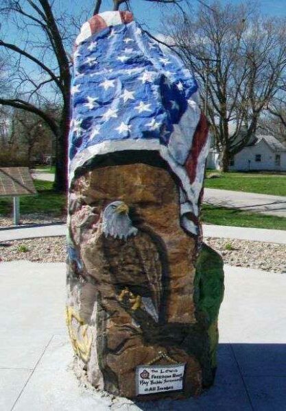 THE LEWIS FREEDOM ROCK VETERANS MEMORIAL SIDE D