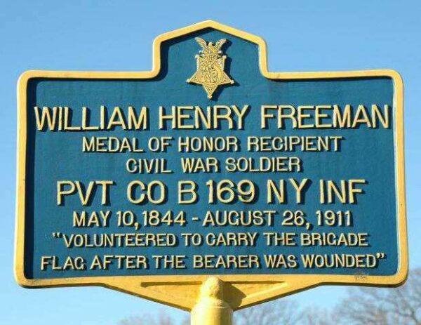 WILLIAM HENRY FREEMAN MEDAL OF HONOR MEMORIAL MARKER