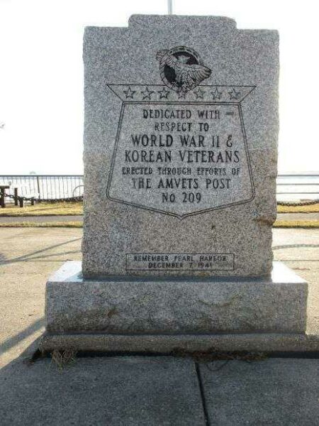 AMVETS POST NO 209 WAR VETERANS MEMORIAL