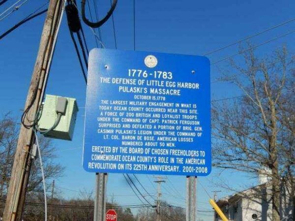 1776-1783 THE DEFENSE OF LITTLE EGG HARBOR MEMORIAL MARKER