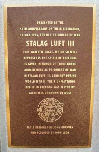 STALAG LUFT III WAR MEMORIAL PLAQUE
