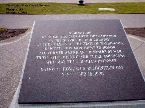 WASHINGTON STATE POW/MIA MONUMENT