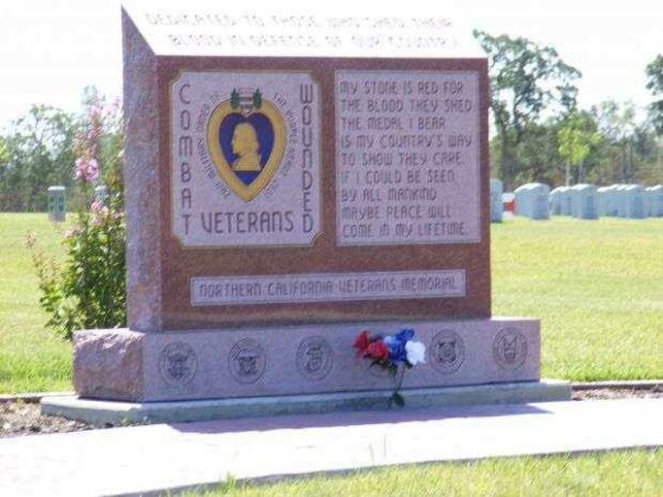 NORTHERN CALIFORNIA VETERANS CEMETERY COMBAT WOUNDED VETERANS MEMORIAL