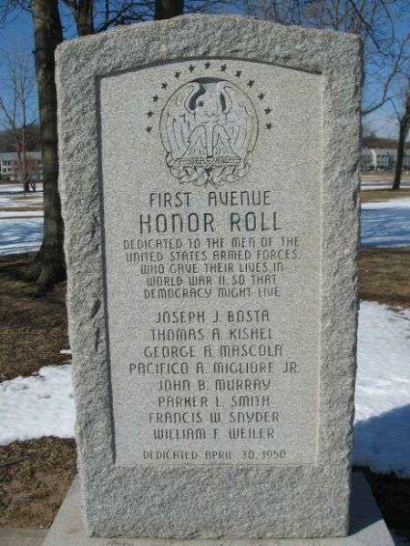 FIRST AVENUE HONOR ROLL MEMORIAL