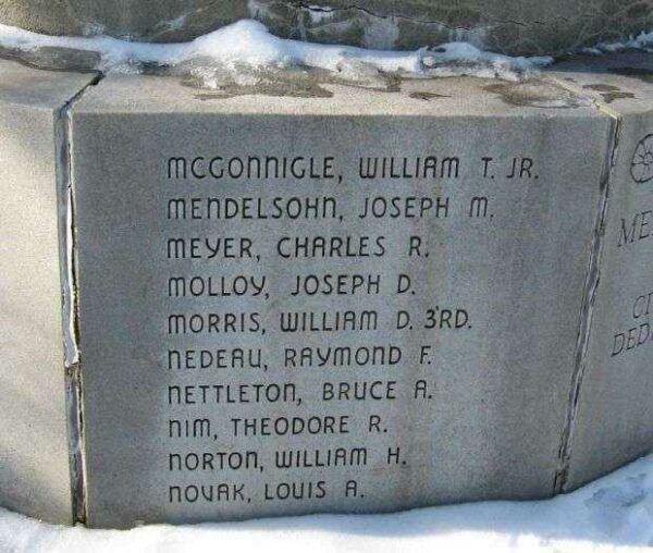 MILFORD WAR MEMORIAL FLAGPOLE PANEL G