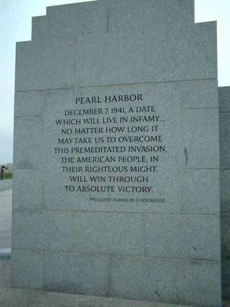 NATIONAL WORLD WAR II MEMORIAL NARRATIVE STONE B