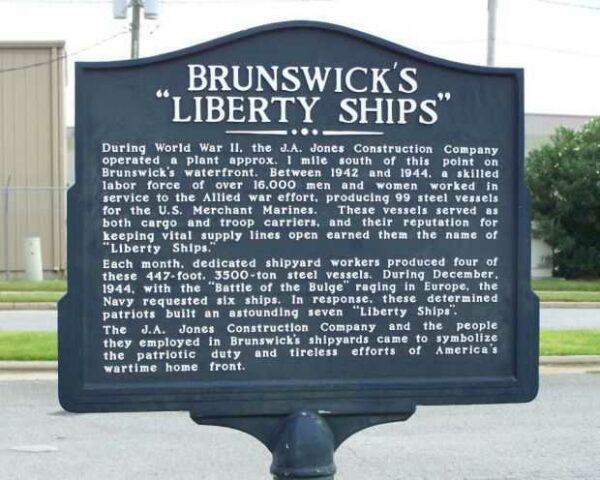 BRUNSWICK’S “LIBERTY SHIP” WAR MEMORIAL MARKER