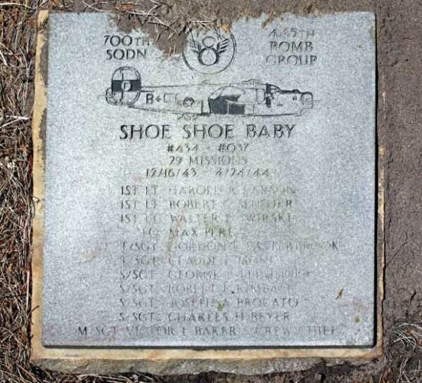 SHOE SHOE BABY WAR MEMORIAL PLAQUE