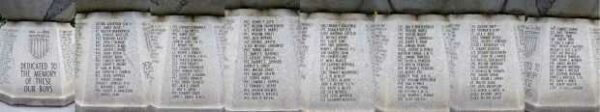 MICHIGAN CITY WORLD WAR II MEMORIAL HONOR ROLL PANELS