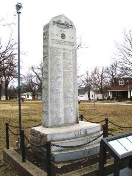 COMPANY E, 137TH INFANTRY REGT, 35TH INFANTRY DIV WAR MEMORIAL