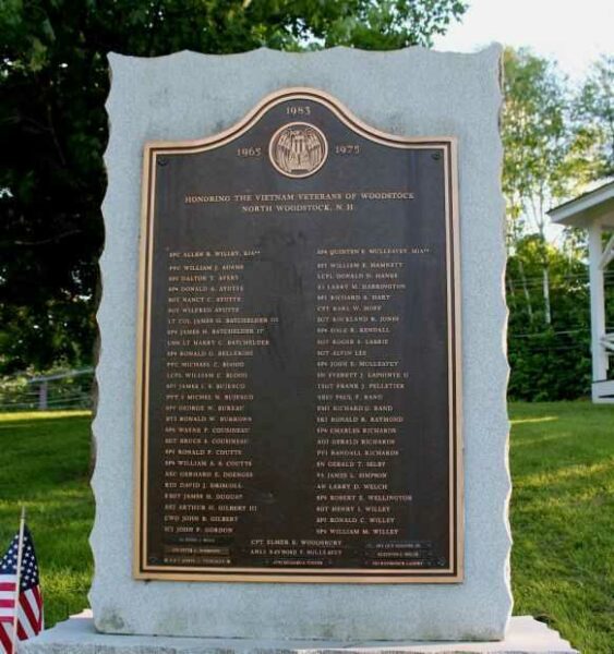 WOODSTOCK VIETNAM VETERANS MEMORIAL
