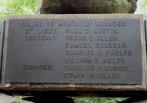 5TH NEW HAMPSHIRE VOLUNTEER INFANTRY WAR MEMORIAL PLAQUE H