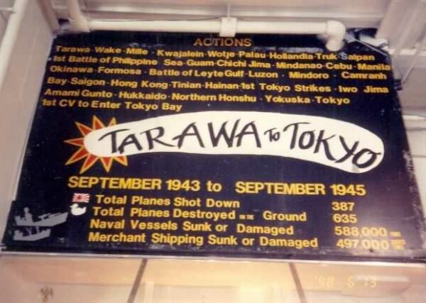 USS LEXINGTON WAR MEMORIAL MUSEUM PLAQUE B