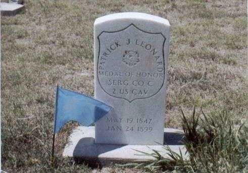 SERG. PATRICK J. LEONARD MEDAL OF HONOR GRAVESTONE