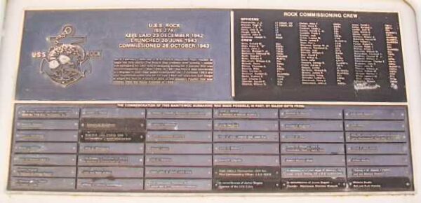 U.S.S. ROCK (SS274) WAR MEMORIAL