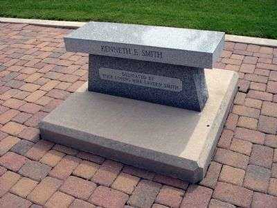 KENNETH E. SMITH WAR MEMORIAL BENCH