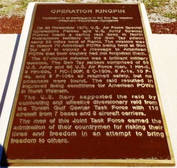 OPERATION KINGPIN MEMORIAL