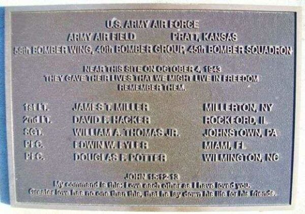 58TH BOMBER WING B-29 HONORED DEAD WAR MEMORIAL PLAQUE