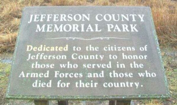 JEFFERSON COUNTY MEMORIAL PARK PLAQUE