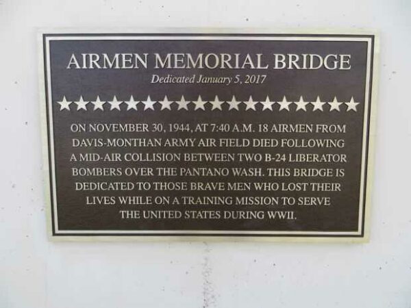 AIRMEN MEMORIAL BRIDGE PLAQUE