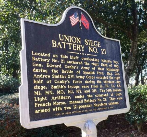 UNION SIEGE BATTERY NO. 21 WAR MEMORIAL MARKER