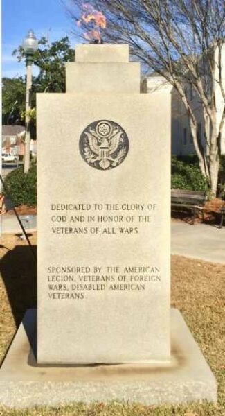 BAY MINETTE ETERNAL FLAME VETERANS MEMORIAL