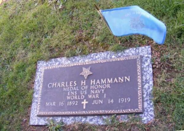 CHARLES H HAMMANN MEDAL OF HONOR WAR MEMORIAL GRAVE STONE