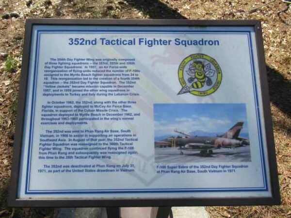353RD TACTICAL FIGHTER SQUADRON MEMORIAL PLAQUE A
