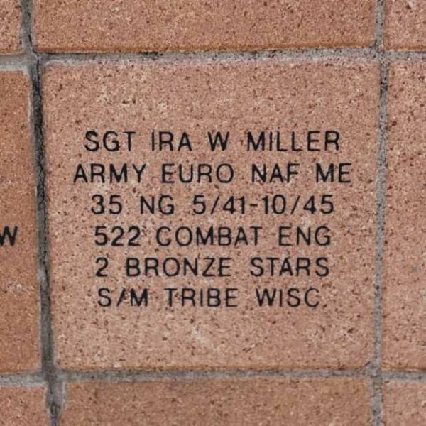 MOHICAN VETERANS MEMORIAL PAVER 19