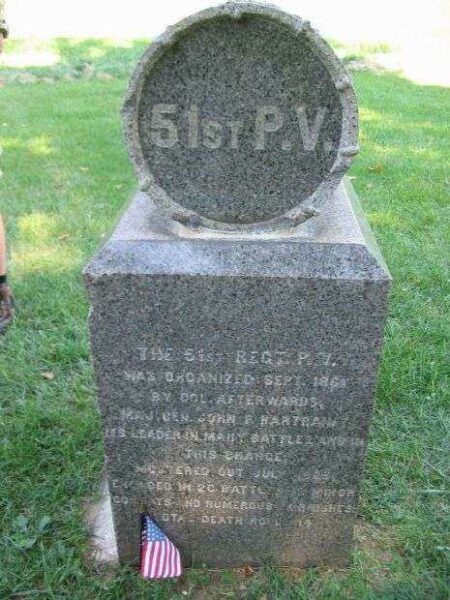 51ST REGIMENT PENNSYLVANIA VOLUNTEER INFANTRY WAR MEMORIAL