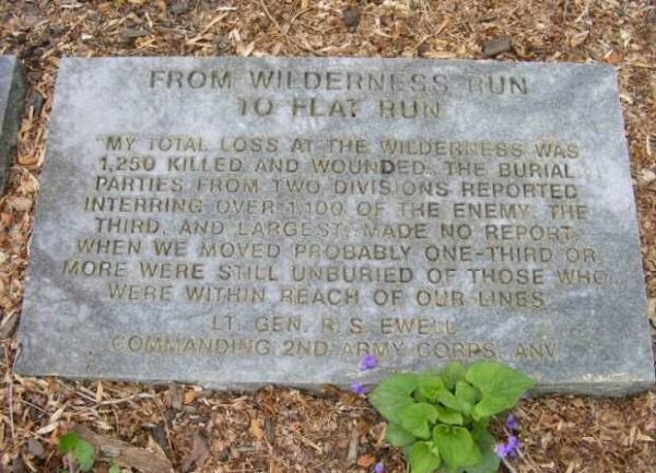 FROM WILDERNESS RUN TO FLAT RUN WAR MEMORIAL TABLET