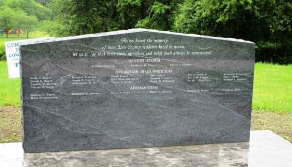 ERIE COUNTY RESIDENTS KILLED IN ACTION MEMORIAL