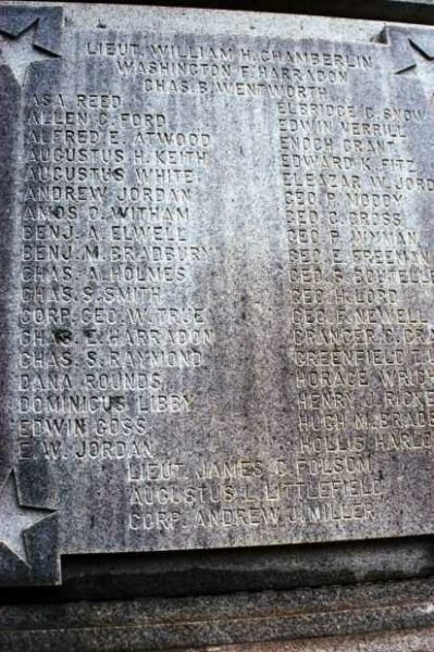 AUBURN CIVIL WAR MEMORIAL STONE C