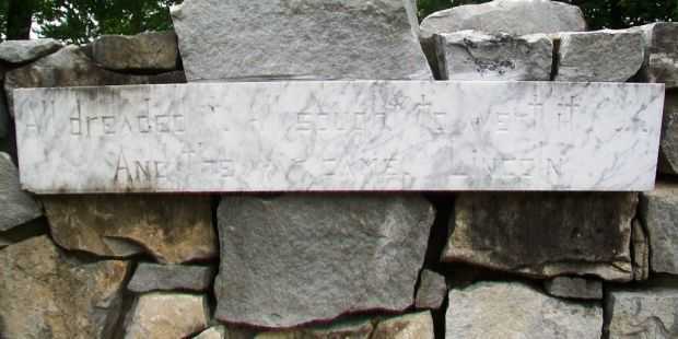 AMERICAN CIVIL WAR MEMORIAL STAR STONE QUOTE A